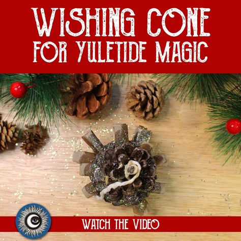 A Yule Wishing Cone - A Winter Solstice Magic Spell, Magical Crafting, Witchcraft, Wheel of the Year Hello my darlings. Please enjoy my latest YouTube video. In this video I make a magical pine cone filled with wishes for the coming year. Burn this wishing cone in a yuletide fire to charge and release your intentions. Let’s do some magical crafting. Yule Wishing Pine Cone, Yule Crafts For Kids, Yule Crafts Winter Solstice, Pagen Holidays, Yule Diy, Solstice Ornaments, Nordic Yule, Wiccan Yule, Magical Crafting