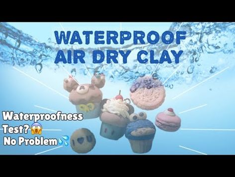 How To Waterproof AIR DRY CLAY Without Epoxy/UV Resin🤩💦🌊 | COLD PORCELAIN Tutorial | Varnish Review🌟 - YouTube Waterproof Air Dry Clay, Air Dry Clay Recipe, Cold Porcelain Tutorial, Salt Dough, Resin Painting, Cold Porcelain, Dry Clay, Uv Resin, Clay Pottery