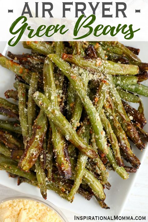 Air Fryed Green Bean, Green Been Airfryer, Air Fry Frozen Green Beans, French Beans Air Fryer, Fresh Green Bean Air Fryer Recipes, Air Dry Green Beans, Garlic Parmesan Green Beans Air Fryer, Best Air Fryer Green Beans, Air Fryer Green Beans Frozen