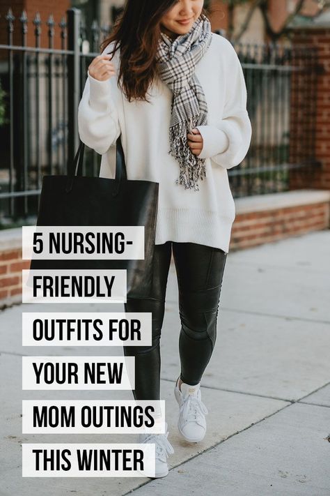 5 Nursing-Friendly Outfits for Your New Mom Outings This Winter, Winter Outfits, Winter Outfit Ideas, Outfit Inspo, Mom Outfits, Mom Style, Mom Fashion, Trending, Cute Outfits, Outfit Ideas, Winter Fashion, Easy Fall Breastfeeding Outfits, Winter Nursing Outfits, Fall Nursing Outfits, Nursing Friendly Outfits Fall, Postpartum Outfits Winter, Nursing Mom Outfits, Breastfeeding Friendly Outfits, Mom Style Winter, Mom Outfits Winter