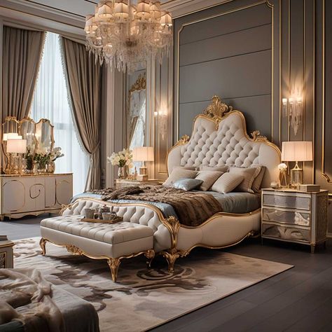 3 Essential Furniture Pieces for a Luxuriously Designed Bedroom • 333+ Art Images Beautiful Furniture Bedroom Sets, Royal Bedroom Modern, Royal Luxury Bedroom Design, Royal Bedrooms, Royal Bedroom Design, Modular Bedroom, Beautiful Bedroom Furniture, Designed Bedroom, Den Room