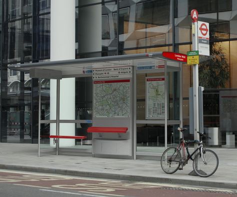 Trueform: London Buses bus stop information system 1 of 6 London Buses, Bus Shelters, Shelter Design, Wayfinding Design, London Wall, Global City, London Landmarks, Urban Furniture, Bus Travel