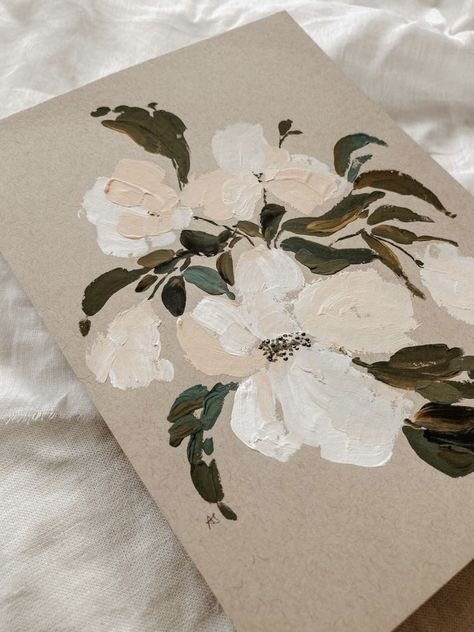 Acrylic Painting Inspiration Flowers, Oil Painting For Bedroom, Home Is Where The Art Is Painting, Farmhouse Flower Painting, Diy Vintage Landscape Painting, Modern Sketch Art, Vintage Inspired Painting, Modern Farmhouse Art Painting, Neutral Artwork Paintings