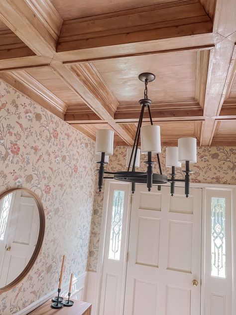 Wood Coffered Ceiling, Diy Coffered Ceiling, Kitchen Ceiling Ideas, Coffered Ceiling Ideas, Coffer Ceiling, Ceiling Diy, Pleasant Dreams, Molding Ideas, Shiplap Ceiling