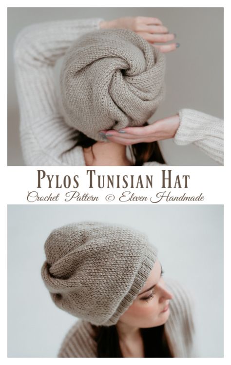 Pylos Tunisian Hat Crochet Pattern - Crochet & Knitting Tunisian Hat Pattern Free, Tunisian Crochet Hat Patterns, Tunisian Crochet Beanie Free Pattern, Tunisian Crochet Hat Pattern Free, Tunisian Crochet Beanie, Free Tunisian Crochet Patterns, Tunisian Crochet Hat, Tunisian Crochet Projects, Crochet Hats Pattern