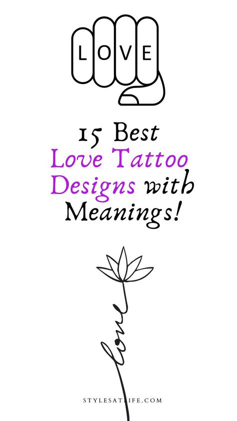 Love Tattoo Designs Love Tattoo Designs, Love Symbol Tattoos, Simple Tattoo Designs, Love Tattoo, Zodiac Tattoo, Timeless Love, Different Tattoos, Symbol Tattoos, Tattoo Designs And Meanings