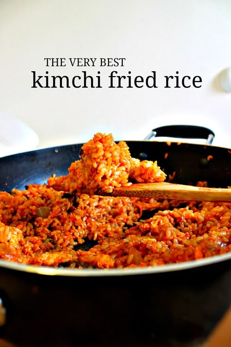 Kimchi Fried Rice Recipe, Kimchi Recipes, Korean Kimchi, Korean Food Recipes, Kimchi Fried Rice, Kimchi Recipe, Korean Dishes, Makanan Diet, Korean Recipes