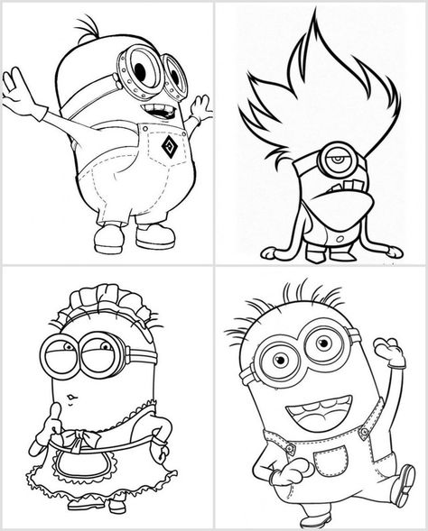 Free printable Minions coloring pages - we found a great site for them with lots of printables (and not too many horrible ads all over the place) Minion Birthday Party Ideas, Minion Stencil, Minion Tattoo, Minion Drawing, Minion Coloring Pages, Minions Coloring Pages, Minion Birthday Party, Minion Birthday, Minion Party