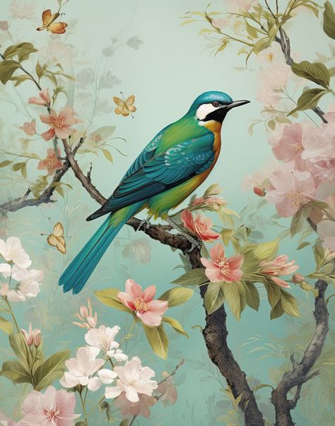 Vintage bird illustration