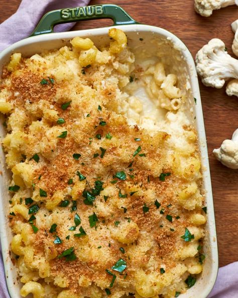 Baked Cauliflower Bites, Healthy Mac N Cheese, Recipe Cauliflower, Cauliflower Sauce, Cauliflower Mac And Cheese, Easy Vegetarian Dinner, Cauliflower Cheese, Vegetarian Dinners, Cauliflower Recipes