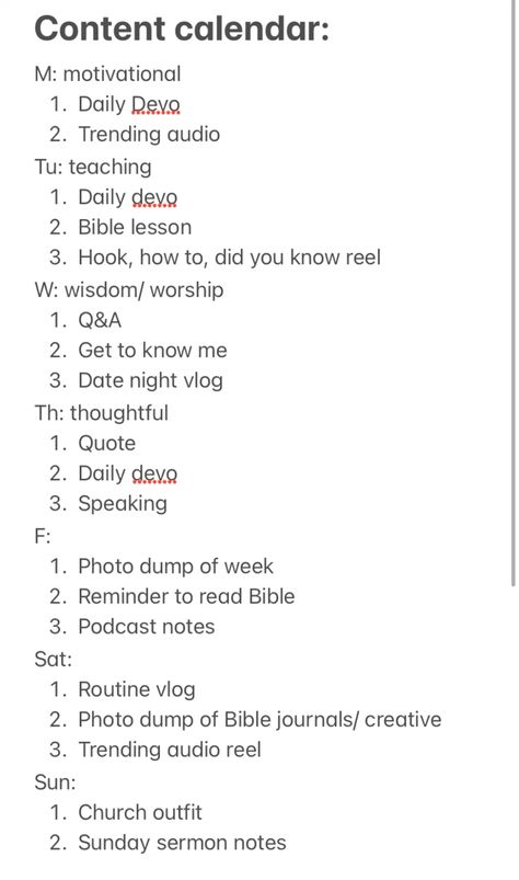 Instagram christian content creator calendar schedule posting influencer faith bible reels trending time to post manager social media Beauty Content Calendar, Influencer Posting Schedule, Faith Based Content Ideas, Content Creator Weekly Schedule, Christian Girl Content Ideas, Fitness Content Calendar, November Content Calendar, Christian Youtube Video Ideas, 2024 Content Calendar