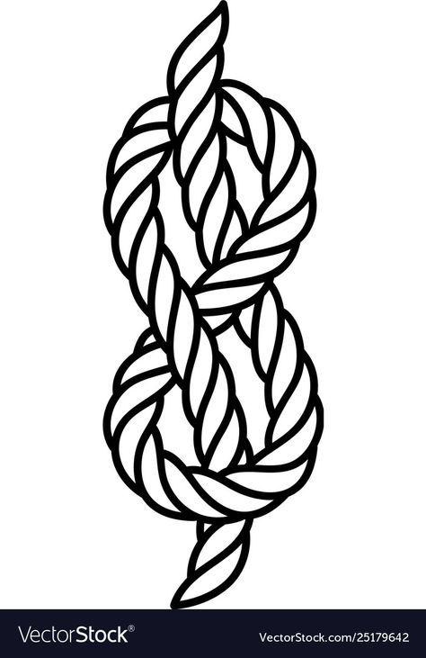 Rope Knot Drawing, Knot Drawing, Rope Tattoo, Rope Drawing, Samurai Tattoo Design, Travel Journal Scrapbook, Rope Knots, Samurai Tattoo, Nautical Rope