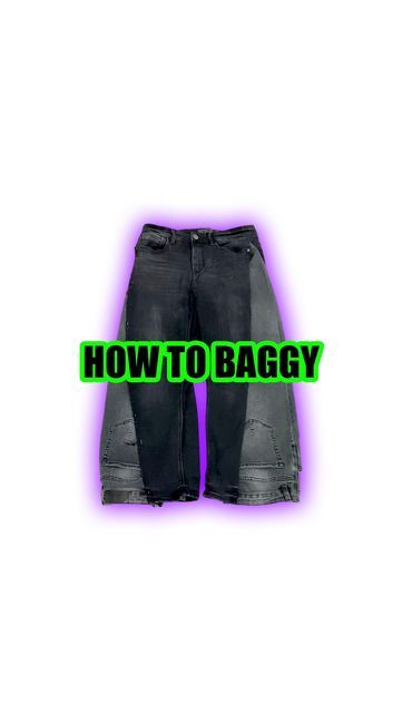 How To Make Jeans Baggier, Baggy Jeans Sewing Pattern, How To Make Baggy Pants, How To Make Jeans Baggy, Custom Baggy Jeans, How To Make Baggy Jeans, How To Make Pants, Diy Baggy Jeans, Diy Clothes Ideas