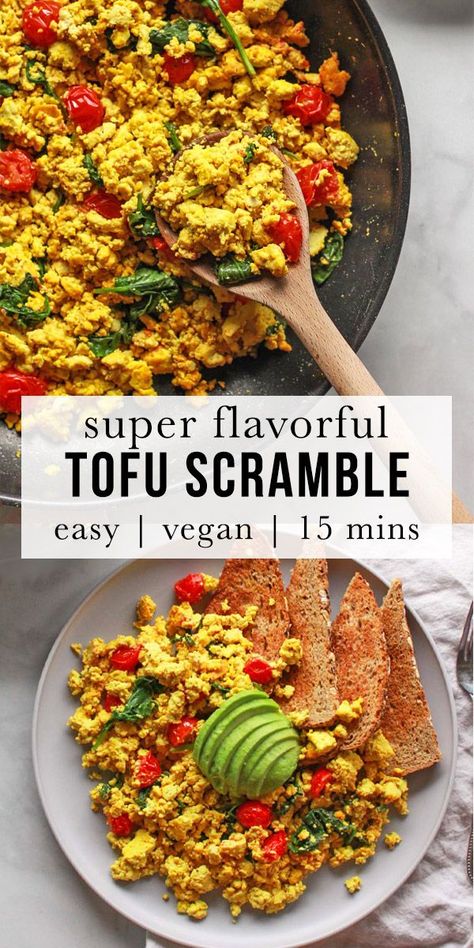 Best Tofu Scramble, Tofu Scramble Recipe, Best Tofu, Tofu Scramble Vegan, Scrambled Tofu Recipe, Tofu Breakfast, Lung Cleanse, Menu Sarapan Sehat, Vegan Brunch