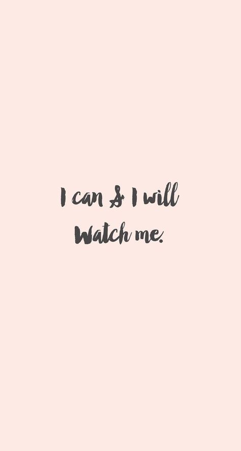 I can and I will. Watch me. Coron, Writing Wallpaper, Selfcare Quotes, Motivation Poster, Motivation Positive, Motiverende Quotes, Quotes Short, Short Inspirational Quotes, Instagram Bio