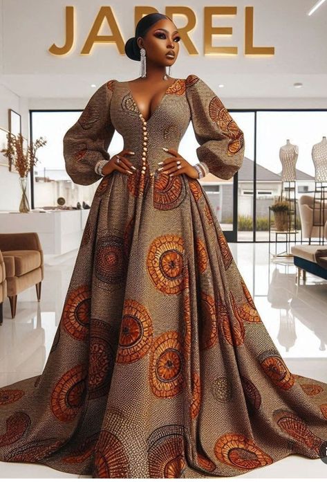 Chick by Jarel African Wear For Ladies, African Traditional Wear, African Party Dresses, Ankara Long Gown Styles, Shweshwe Dresses, Office Clothes, Woman Suit, Long African Dresses, Dress Ankara