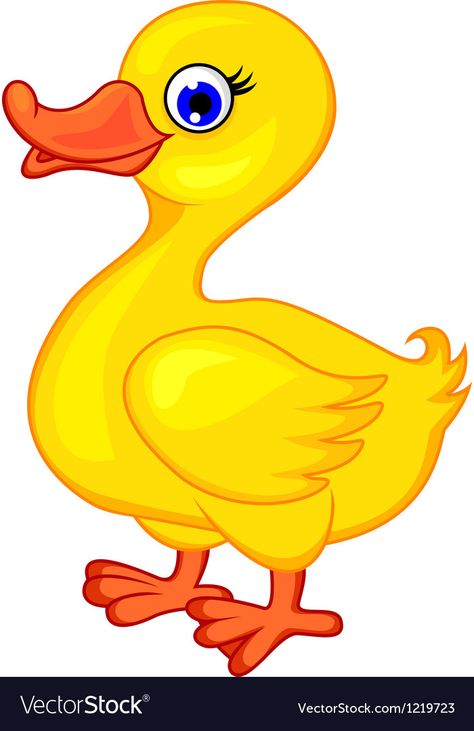 Cute Duck Cartoon, Duck Cartoon, Cute Duck, Yellow Duck, Transparent Png, Png Images, Vector Illustration, Yellow