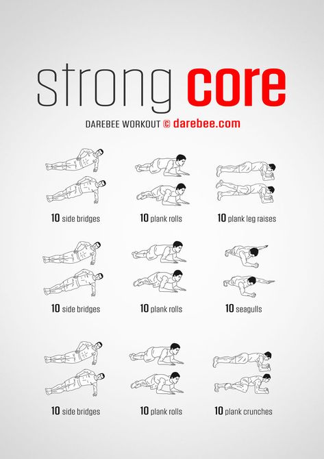 Workout For Strong Core, Core Bodyweight Workout, Darbee Core Workout, Core Abdominal Workout, Exercises For Strong Core, Mens Core Workout At Home, Upperbody Core Workout, Strong Core Exercises, Mens Core Workout