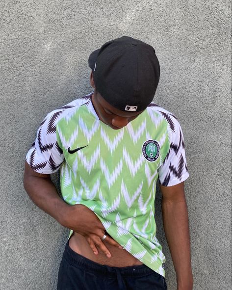 Nigerian Jersey Outfit, Nigerian Jersey, Nigeria Jersey, Jersey Football, Jersey Outfit, Football Kits, Cute Fits, Football Shirts, Street Wear