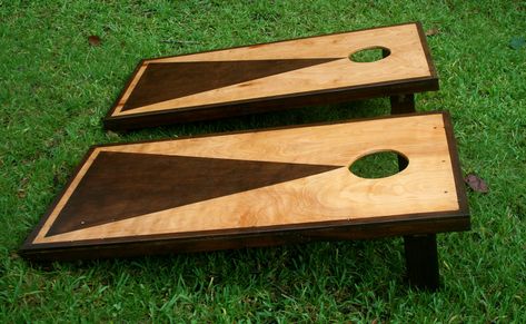 Corn Hole Plans, Cornhole Board Plans, Stained Cornhole Boards, Best Cornhole Boards, Corn Hole Bean Bags, Diy Cornhole, Diy Cornhole Boards, Bean Bag Games, Cornhole Boards Designs