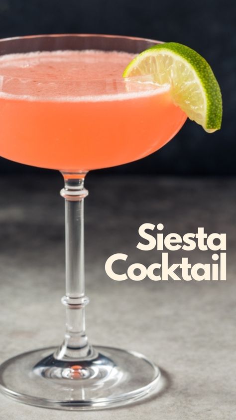 Siesta Margaritas, Siesta Cocktail, Classic Tequila Cocktails, Watermelon Tequila, Campari Cocktails, Italian Liqueur, Grapefruit Soda, Beer Shop, Tequila Cocktails