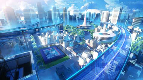 ArtStation - city, Mingfeng Li Futuristic City Utopia, Eco City, Anime City, Sci Fi Environment, Scenery Background, Frutiger Aero, Landscape Background, Fantasy City, Concept Art Drawing