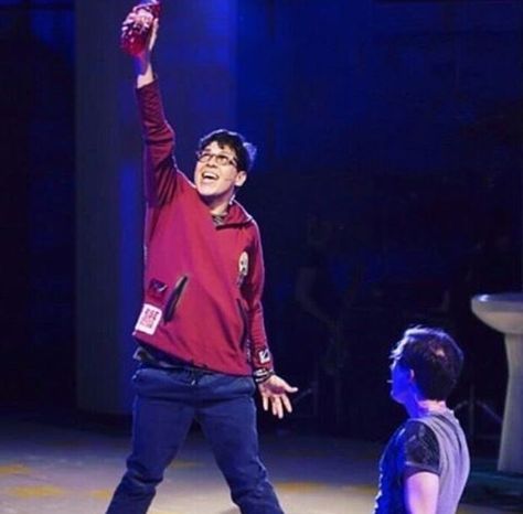 Michael makes an entrance! Michael Bmc, Boyf Riends, George Salazar, Will Roland, Michael Mell, Be More Chill Musical, Transition Goals, Mtn Dew, Be More Chill