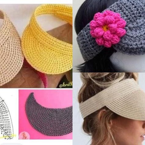 Crochet Patterns Sun, Crochet, Hats, Crochet Patterns, Visor Cap, Sun Visor, Pattern