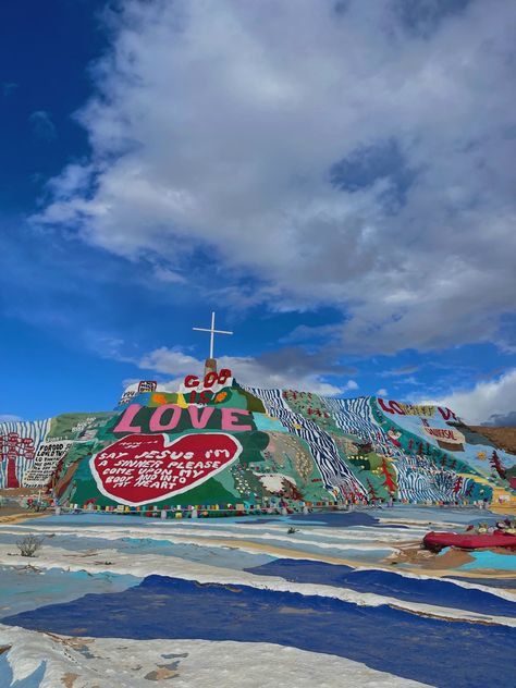 Salvation Mountain, jesus, christian, travel, California, slap city, east jesus, salvation mt, places to vist in cali, hikes. Christian Travel, Salvation Mountain, Usa Trip, Travel California, Colorful Nail, Patterns Wallpaper, Colorful Nail Designs, Cute Patterns Wallpaper, Vacation Places