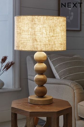 Side Lamps Living Room Modern, Table Lamp Wood Base, Wooden Base Table Lamp, Wooden Decor Living Room, Wood Turned Lamp Base, Turned Wood Lamp, Side Lamps Bedroom, Modern Table Lamp Design, Simple Table Decorations