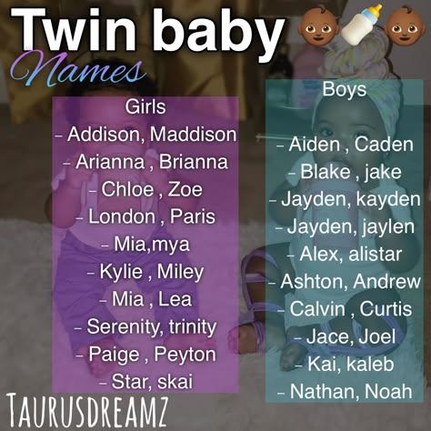 Black Twin Names, Twin Names Black, Sims 4 Family Ideas, Black Baby Girl Names, Cute Black Baby Girl, Black Baby Boy Names, Black Baby Names, Twin Boy Names