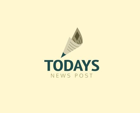 Todays News Post Journalism Logo, News Logo Design, Portal Logo, Page Logo, Newspaper Logo, News Graphics, Logo Examples, N Logo Design, News Logo