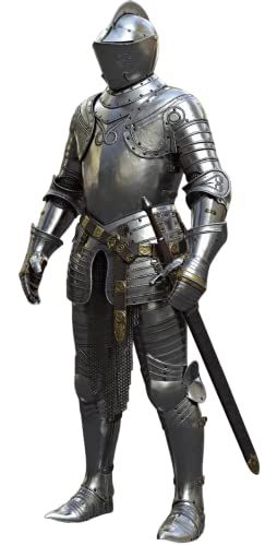 NauticalMart Medieval Combat Full Body Armour Suit Knight Suit Of Armor Medieval Crusader Armour Costume Knight Suit, Full Body Armor, Armor Medieval, Armor Shoes, Body Armour, Historical Reenactment, Knight Armor, Suit Of Armor, Medieval Knight