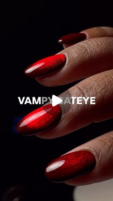 Sashanie Gray on Instagram: "channel your inner vamp  MANI DEETS: @gellyfit_usa : allkill black gel polish ag85 cat eye gel polish  USE CODE XOSASH TO SAVE  @joyamiaofficial : mx-20 red jelly gel polish    #sashaniegraynails #instanail #structuredmanicure  #nailinspo #gellyfitusa #gellynails #miaminails #halloweennails #fallnails #nailartinspo #beautytips" Cat Eye Jelly Nails, Cateyes Nails, Black Gel Polish, Miami Nails, Cat Eye Gel Polish, Red Jelly, Pink Nail Art, Cat Eye Gel, Jelly Nails