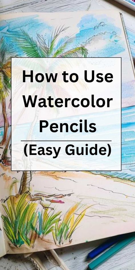 Dive into the vibrant world of watercolor art with our guide on 'How to Use Watercolor Pencils.' Perfect for beginners and experienced artists alike, this tutorial will teach you the techniques to blend, layer, and create stunning watercolor effects with pencils. #WatercolorPencils #ArtTutorial #WatercolorTechniques #DrawingTips #CreativeArt #DIYWatercolor #Sketching #ArtEducation #ColorBlending #ArtistsOnPinterest What To Draw With Watercolor Pencils, Using Watercolour Pencils, Drawings With Watercolor Pencils, Watercolor Pencils Flowers, Watercolor Pencil Tutorial Step By Step, Watercolour Pencils For Beginners, Watercolor Pencils For Beginners, Watercolor Pencil Art Ideas Inspiration, Watercolor Pencil Art For Beginners Step By Step