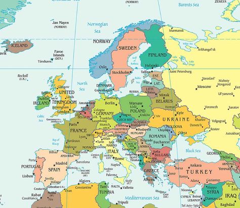 Backpacking Europe, Eastern Europe Map, European Map, Map Of Europe, Germany Map, College Board, Map Of The World, Country Maps, Voyage Europe