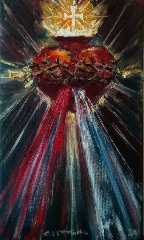 Mexican Catholic Art, Blood And Water, Sacred Heart Art, Easter Paintings, Mexican Culture Art, Jesus Drawings, Church Pictures, Catholic Images, Christian Artwork