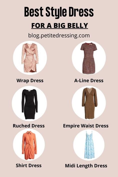 What Style Dress is Best for a Big Belly Flattering Dress Styles, Apple Body Shape Fashion, Apple Body Shape Outfits, Apple Body Type, Apple Shape Outfits, Dresses For Apple Shape, Apple Body Shapes, Belly Pooch, Skater Style Dress