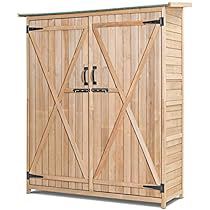 Wooden Garden Storage, Wooden Storage Sheds, Outdoor Garden Storage, Shed Garden, Backyard Patio Deck, Tool Storage Cabinets, Outdoor Storage Shed, Wooden Storage Cabinet, Asphalt Roof