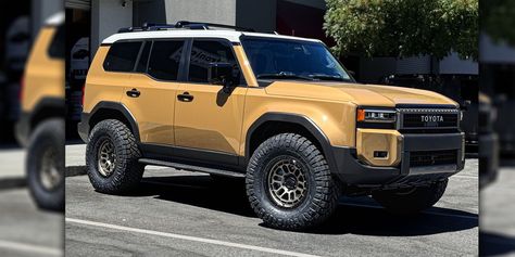 Fresh new shoes in time for the weekend! Check out this 2024 Land Cruiser with a set of our R35 Ramblers in Bronze with a Black Ring.   #reikawheels #landcruiser #toyota #letsgoplaces 2024 Land Cruiser, Prado 2024, Lexus Suv, Lexus Gx, Land Cruiser Prado, Toyota Land Cruiser Prado, Toyota Trucks, Black Ring, Offroad Vehicles