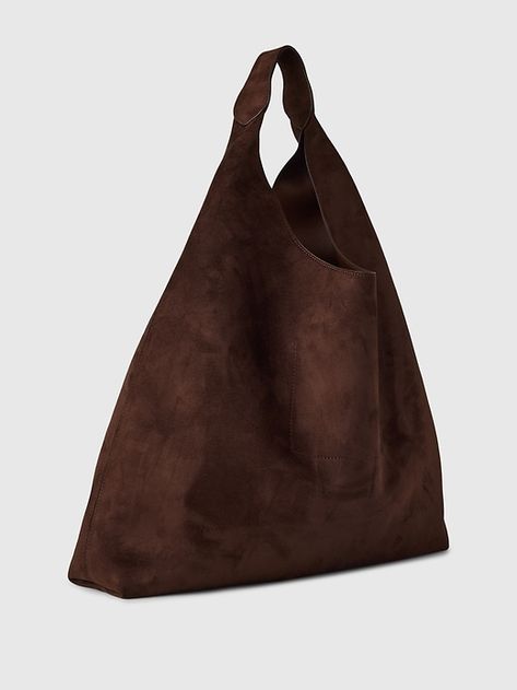 Slouchy Tote Bag, Slouchy Tote, Suede Tote Bag, Slouchy Bag, Classy Fits, Suede Bag, Suede Tote, Gap Women, Brown Bags