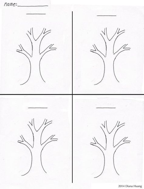 Seasons Drawing, Tree Worksheet, Four Seasons Tree, Drawing Worksheet, Four Seasons Art, Preschool Creative Art, Seasons Preschool, Seasons Worksheets, Seasons Activities