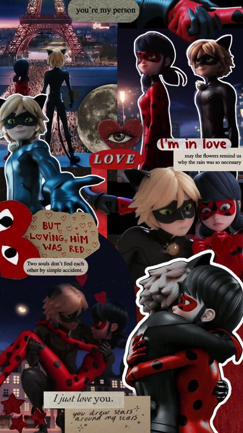 Ladynoir Wallpaper, Mlb Aesthetic, Catnoir And Ladybug, Tikki Y Plagg, Mlb Wallpaper, Disney Princess Artwork, Space Phone Wallpaper, Ladybug Wallpaper, Miraculous Ladybug Oc