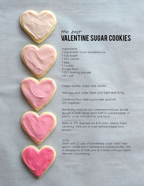 the best valentine sugar cookies / alice and lois Valentine Sugar Cookie Recipe, Kuih Lapis, Resep Diet Sehat, Valentine Sugar Cookies, Pretty Office, Designer Cakes, Resep Diet, Valentine Desserts, Läcker Mat