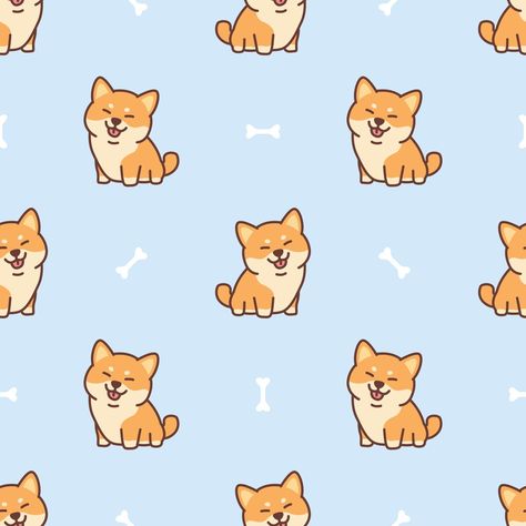 Cartoon Dog Wallpaper, Chibi Dog, Cute Dog Cartoon, Cute Shiba, Shiba Inu Dog, Dog Cartoon, Cute Cartoon Characters, Cute Cartoon Animals, Dog Images