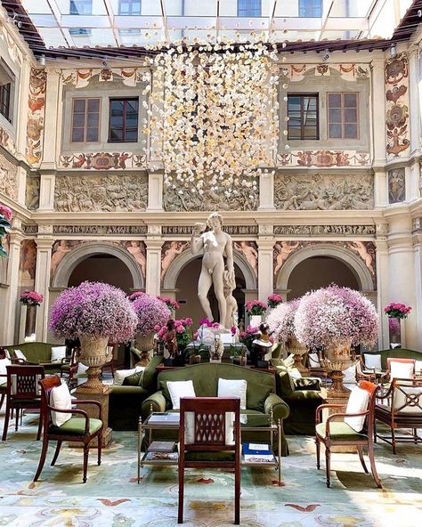 Four Seasons Hotels | Florence #Italy “Whether strolling through the Giardino della Gherardesca, or taking in the ornate architectural details of the lobby, @FSFlorence has a…” Pink Setup, Florence Hotels, Lifestyle Website, Most Luxurious Hotels, Gorgeous Bedrooms, Hotel Interior Design, Luxury Boutique Hotel, The Four Seasons, Luxury Spa