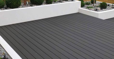 Who makes outdoor black composite decking boards? – COOWIN Grey Decking, Deck Alternatives, Outdoor Composite Decking, Composite Decking Colors, Grey Deck, Ipe Wood Deck, Upvc French Doors, Black Deck, Composite Decking Boards