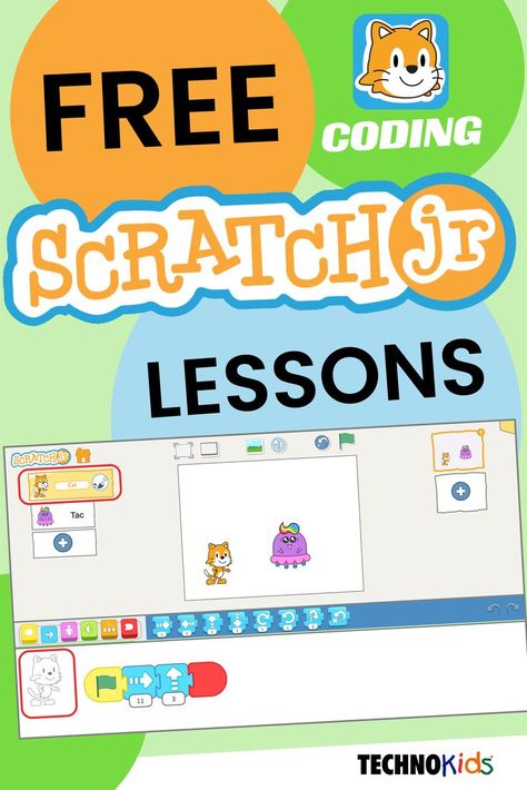 ScratchJr is super fun for kids. Download the free coding lessons to instantly start teaching. Students discover how to sequence events and loop scripts. They can take a coding quiz. Or find where X marks the spot. Computer Science Lessons, Steam Classroom, Coding Lessons, Computer Teacher, Computer Lessons, Elementary School Library, Computational Thinking, X Marks The Spot, School Computers