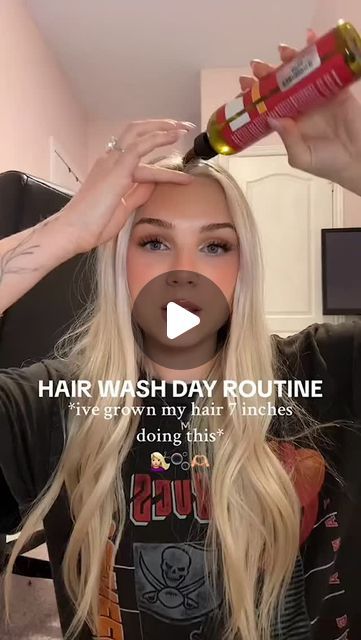 Hair care routinee on Instagram: "PRE hair wash day routine for hella hair growth 🫶🏼🍦 #haircareroutine #hairgrowthtips #washdayroutine" How To Make Hair Blonde Naturally, Hair Care Tips For Thick Hair, Hair Routine For Healthy Hair, Haircare Routine Steps, Hair Routine For Straight Hair, Oiling Hair Routine, How To Get Long Hair, Wash Day Routine Natural, Hair Care Videos