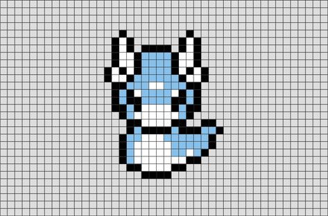 Grille Pixel Art, Pixel Art Animals, Pixel Pokemon, Pixel Art Minecraft, Pokemon Cross Stitch, Modele Pixel Art, Pokemon Bead, Pixel Art Pokemon, Pokemon Perler Beads